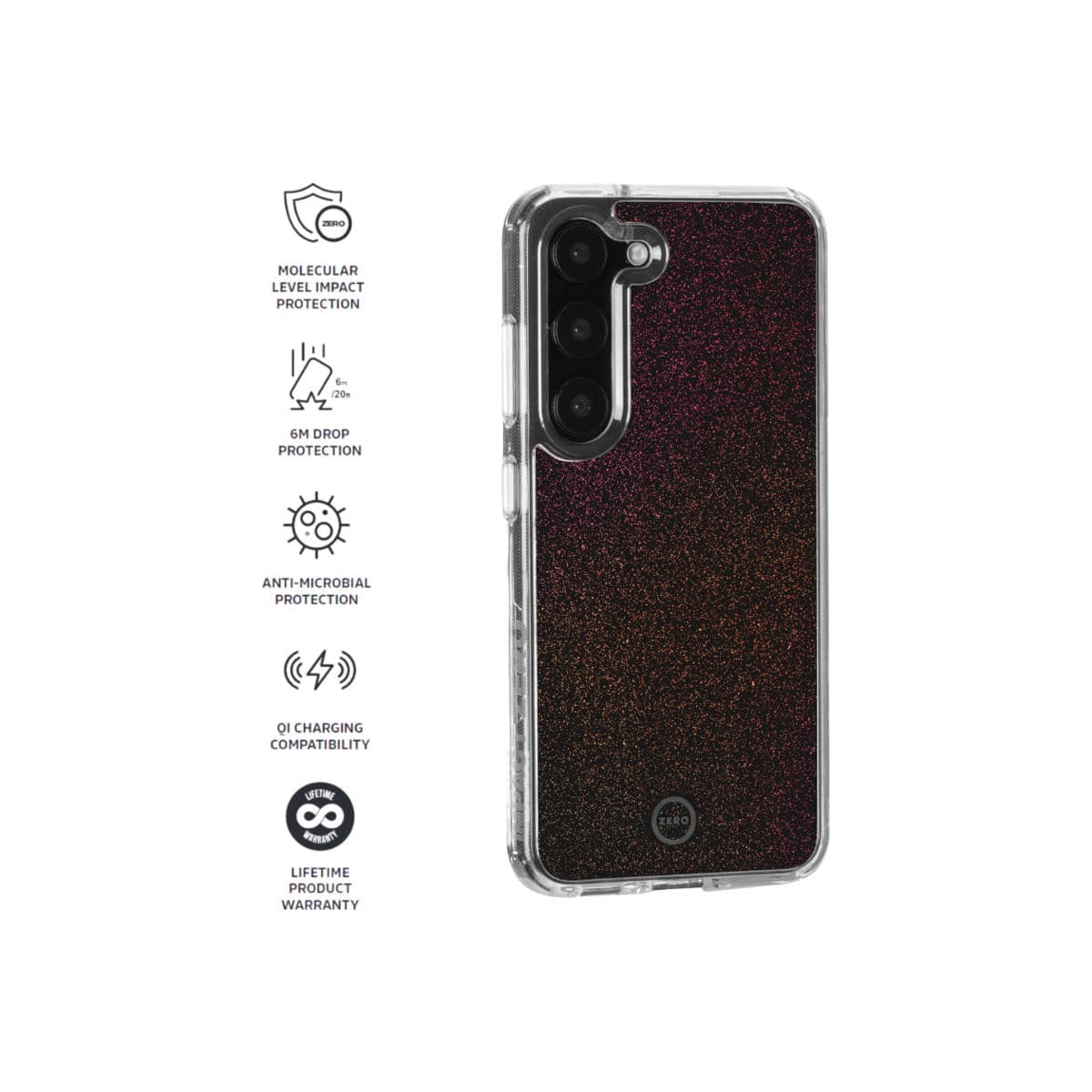 Impact Zero Galaxy Phone Case for Samsung Galaxy S23 - Shockproof & Slim Protective Cover for Everyday Use, Travel, and Outdoor Activities