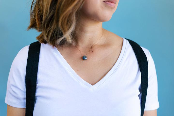 Amazonite Sacred Geometry Pendant Necklace for Courage & Strength – Spiritual Healing Jewelry for Meditation, Yoga & Energy Balancing