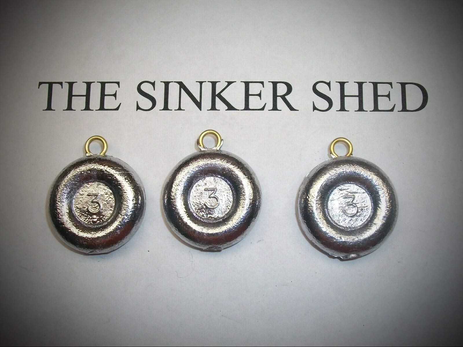 3 Oz River Coin Sinkers - Pack of 12 Fishing Weights for Bass, Trout & Catfish | Durable Lead-Free Sinker Supplies for Freshwater & Saltwater Fishing