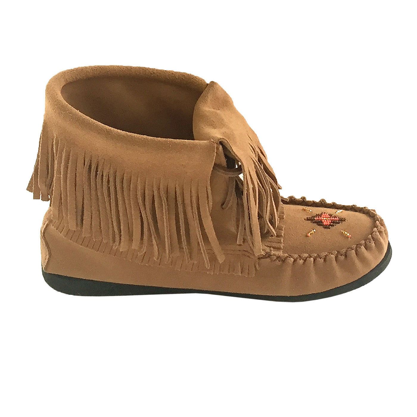 Women's Moka Suede Fringed Moccasin Boots - Comfortable Bohemian Ankle Booties for Fall & Winter | Perfect for Casual Outfits, Music Festivals & Boho Chic Style