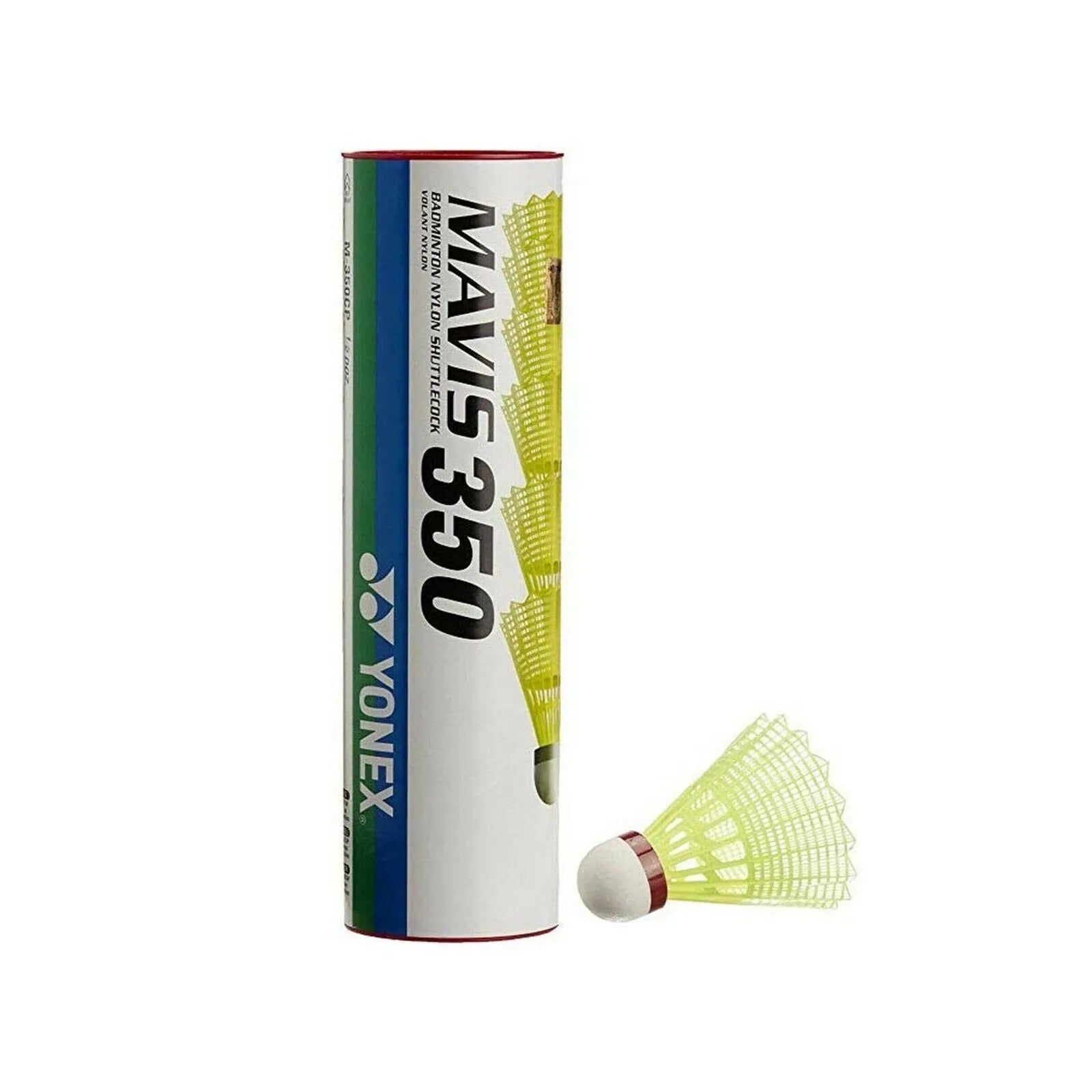 Yonex Mavis 350 Nylon Badminton Shuttlecocks - 10 Tubes Bulk Pack for Training & Recreational Play | Durable & Consistent Flight Performance