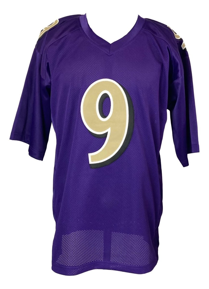 Justin Tucker Baltimore Ravens Signed Alternate Purple Football Jersey with JSA COA - Authentic NFL Memorabilia for Collectors & Fans, Perfect for Display, Gifting & Game Day