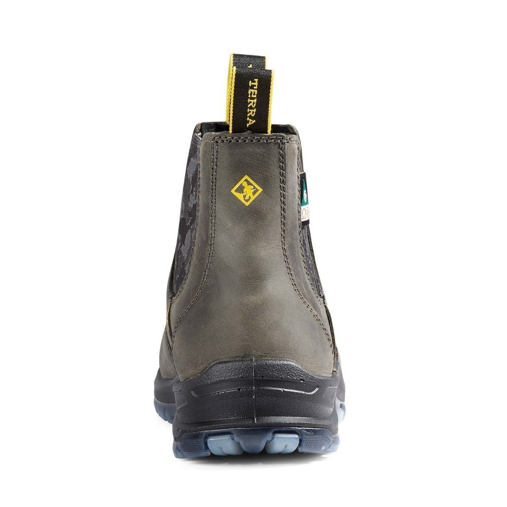Terra Murphy Unisex 6 Composite Toe Slip-On Work Boots - Lightweight Safety Shoes for Men & Women (Grey) - Ideal for Construction, Warehouse & Industrial Work
