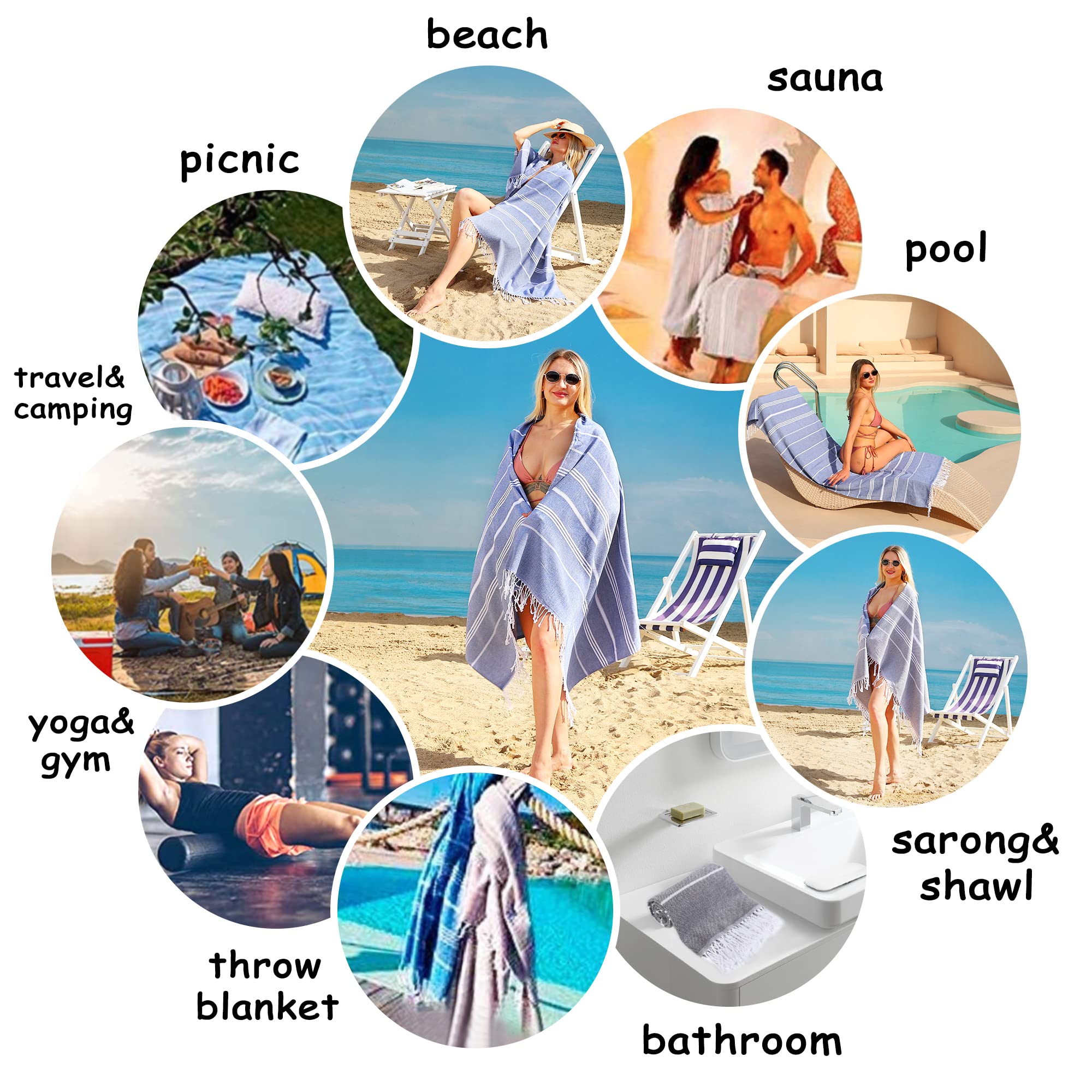 Premium 2-Pack Oversized Beach Towels 39