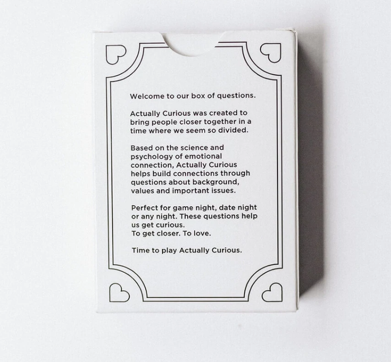 Actually Curious Card Decks - Meaningful Conversation Starters for Couples, Friends & Family - Perfect for Date Nights, Game Nights & Icebreaker Activities