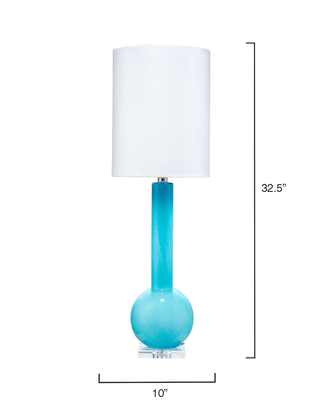 Blue Studio Table Lamp - Modern LED Desk Light for Home Office, Bedroom & Reading - Dimmable Task Lighting with Adjustable Brightness