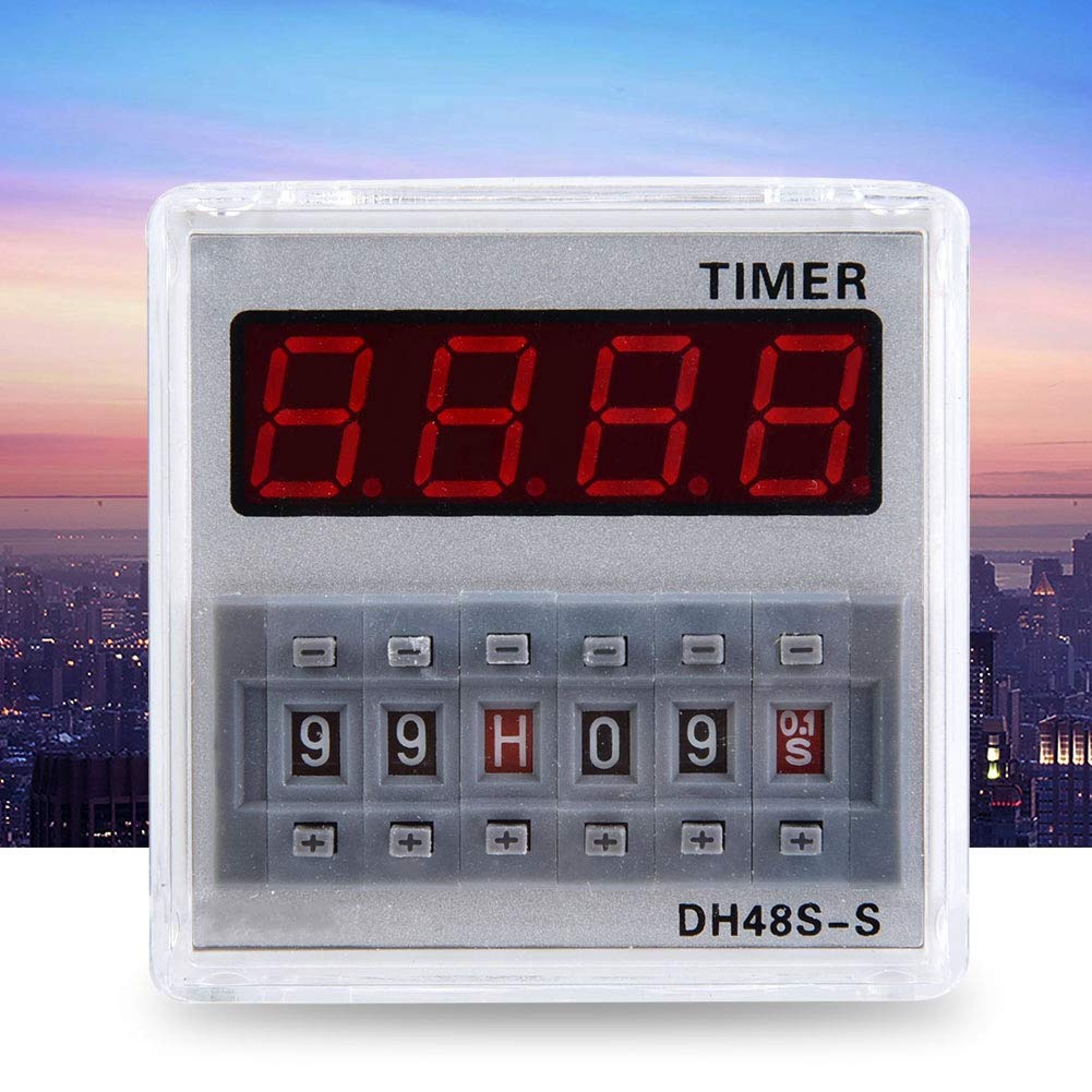 24V AC Programmable Timer with LCD Display - Multifunction Digital Timer Switch for 24V AC/DC Systems - Perfect for HVAC, Irrigation & Home Automation