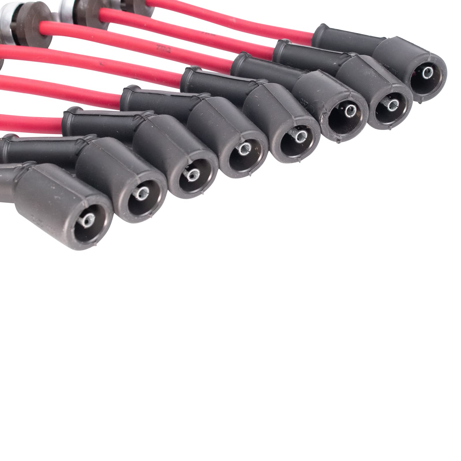 TRQ Performance Spark Plug Wire Kit Set Compatible with GM Pickup Trucks & SUVs - High Quality Ignition Wires for Improved Engine Performance - Perfect for Chevy Silverado, GMC Sierra & More