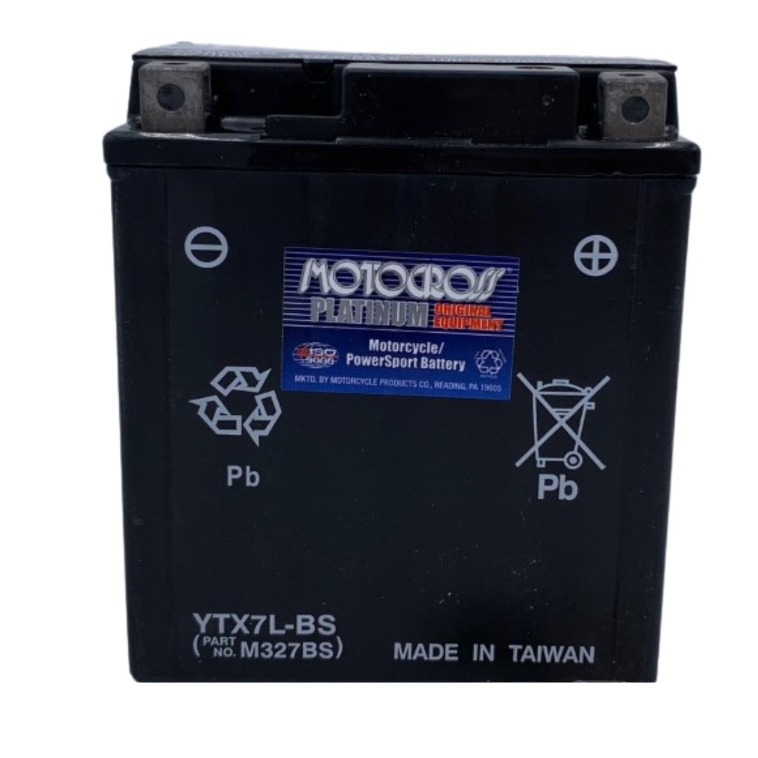 Yuasa YTX7L-BS Universal Powersport Battery - Replacement for ATV, Motorcycle, Dirt Bike & Motocross - High-Performance AGM Battery for Off-Road & Adventure Riding