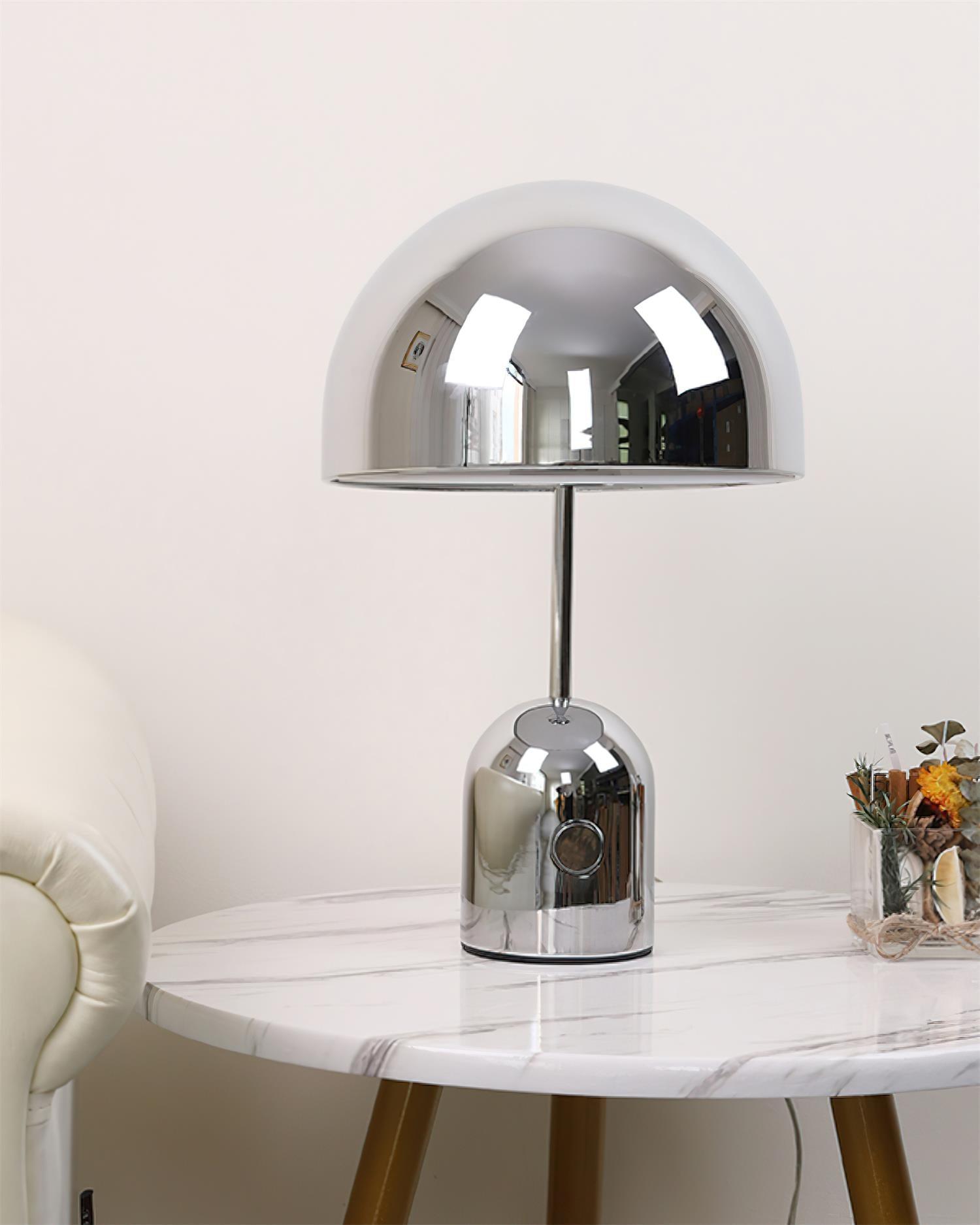Bell Table Lamp - Modern LED Bedside Night Light with Adjustable Brightness for Bedroom, Living Room & Office - Warm White & Cool White Lighting Options