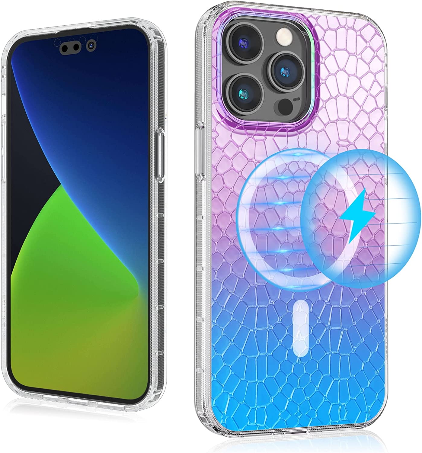 Premium iPhone 14 Pro Case 6.1 Inch with MagSafe - Dazzle Mood Series Protective Cover | Slim Fit, Shockproof & Stylish Design | Perfect for Daily Use, Travel & Work