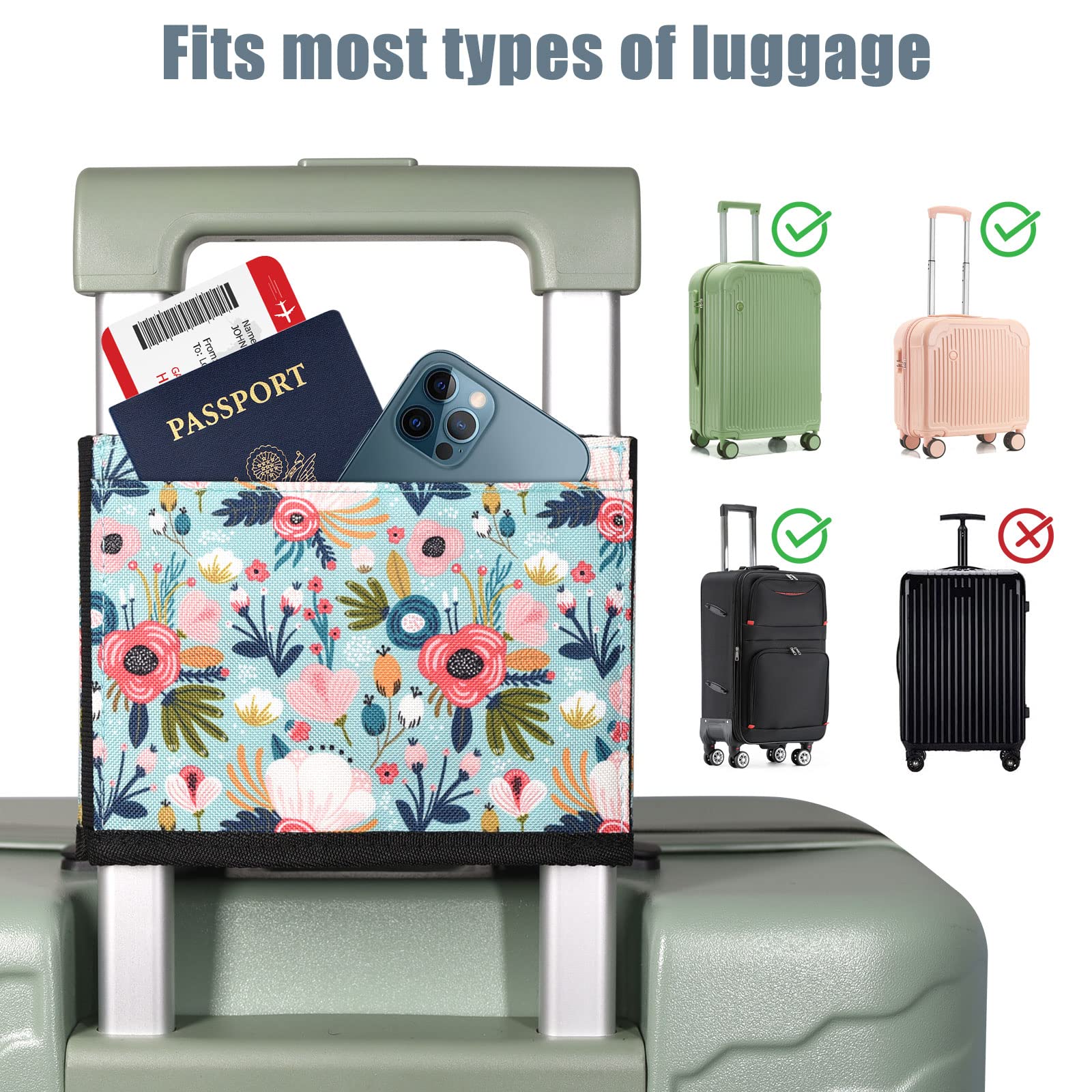 ACdream Luggage Cup Holder - Portable Suitcase Drink Carrier for Travel | Hands-Free Water & Coffee Caddy Attachment | Perfect Flight Attendant Gift & Airplane Travel Accessory | Ideal for Airport, Commuting & Daily Use