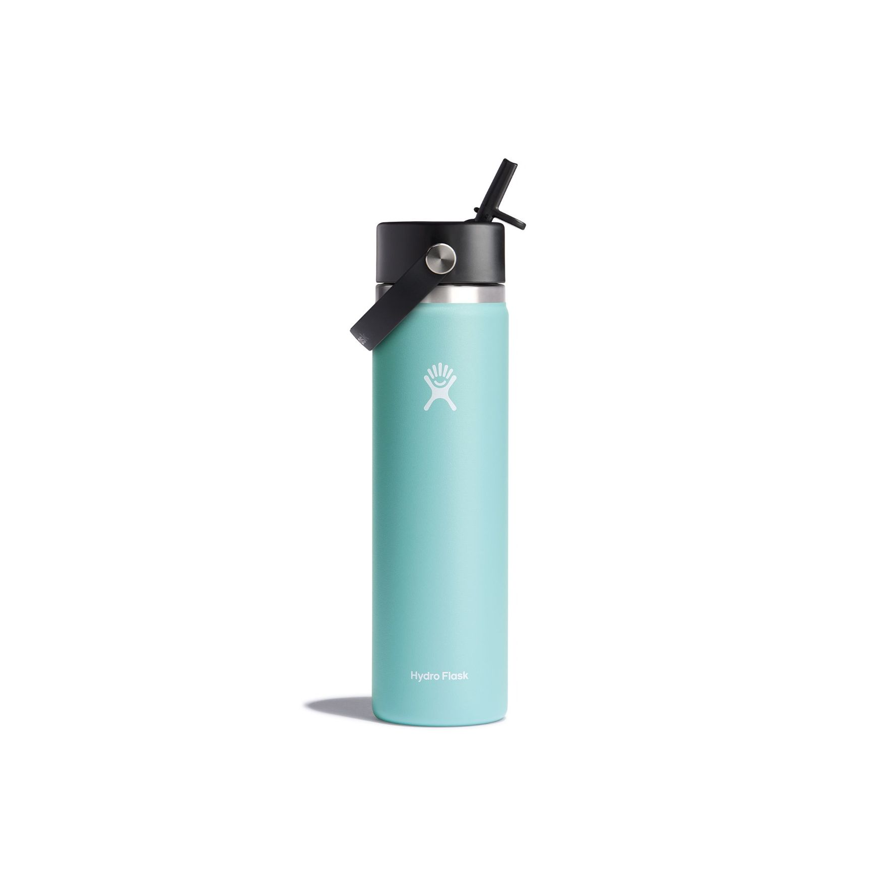 24 oz Wide Mouth Water Bottle with Flex Straw Lid - Leakproof & BPA Free - Ideal for Gym, Hiking & Everyday Hydration