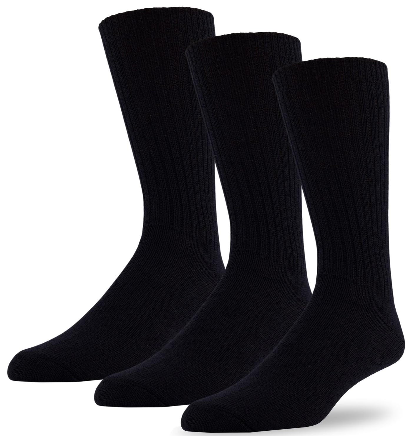 Premium 96% Merino Wool Casual Socks for Men & Women - Ultra Soft, Itch-Free Hiking, Trekking & Running Socks - Breathable & Moisture-Wicking - 3-Pack for Outdoor Adventures & Everyday Comfort