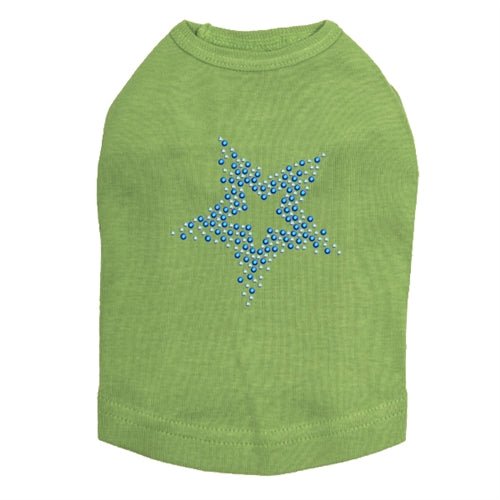 Blue Star Rhinestone Tank Top for Women - Sparkling Party Tops in Multiple Colors - Perfect for Night Out, Club Wear, and Special Occasions