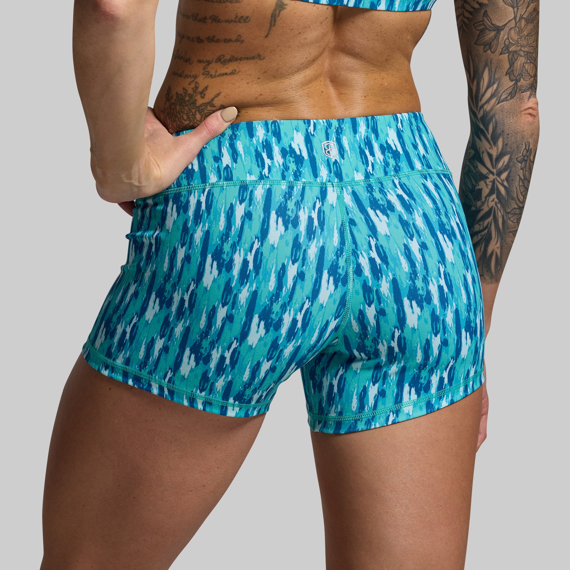 Sexy High Waisted Booty Shorts for Women - Double Take Waterfall Design | Perfect for Gym, Yoga, Beach & Summer Outfits