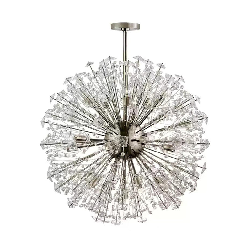 Dickinson Chandelier - Elegant Crystal Ceiling Light Fixture for Dining Room, Living Room & Bedroom | Modern Home Lighting Decor