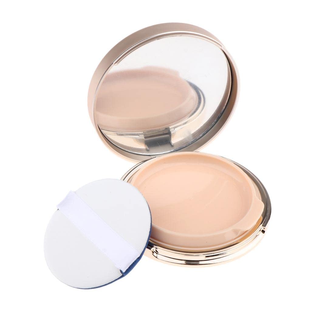 VMS INDIA Portable Air Cushion Puff Box - Compact BB Cream & Powder Container with Air Cushion Sponge | Perfect for Makeup Touch-Ups On The Go, Travel & Daily Beauty Routine