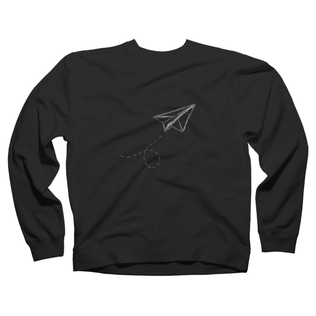 Design By Humans Unisex Paper Airplane Graphic Sweatshirt by YoPedro | Comfortable Pullover Hoodie for Men & Women | Perfect for Casual Wear, Street Style & Gifts
