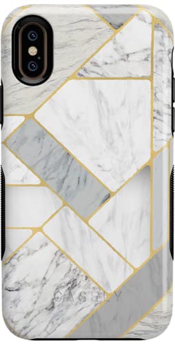 26 Geo White and Gold Marble