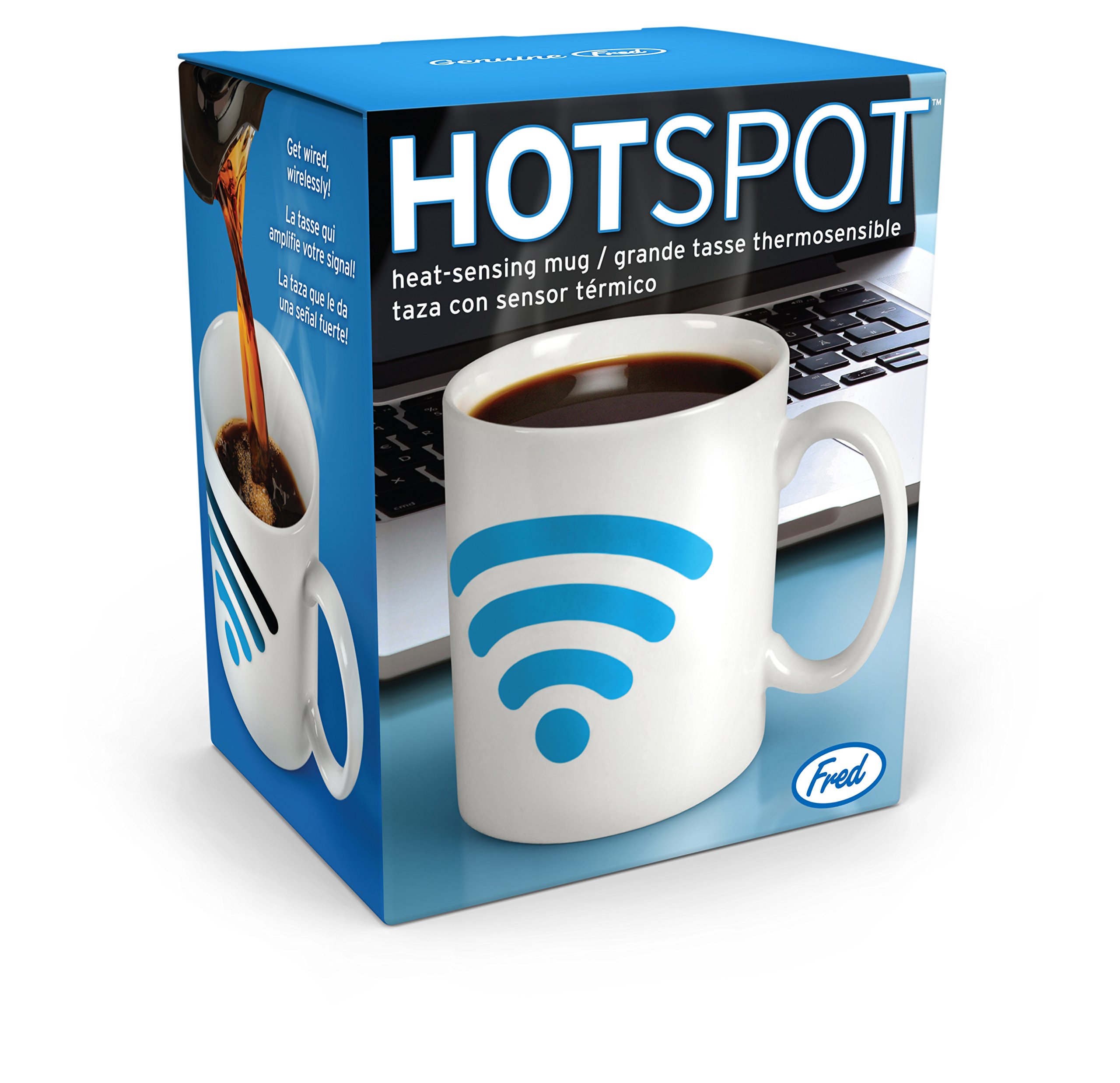 Genuine Fred HOTSPOT Heat-Sensitive Color Changing Mug - Fun Novelty Coffee Cup for Home & Office Use