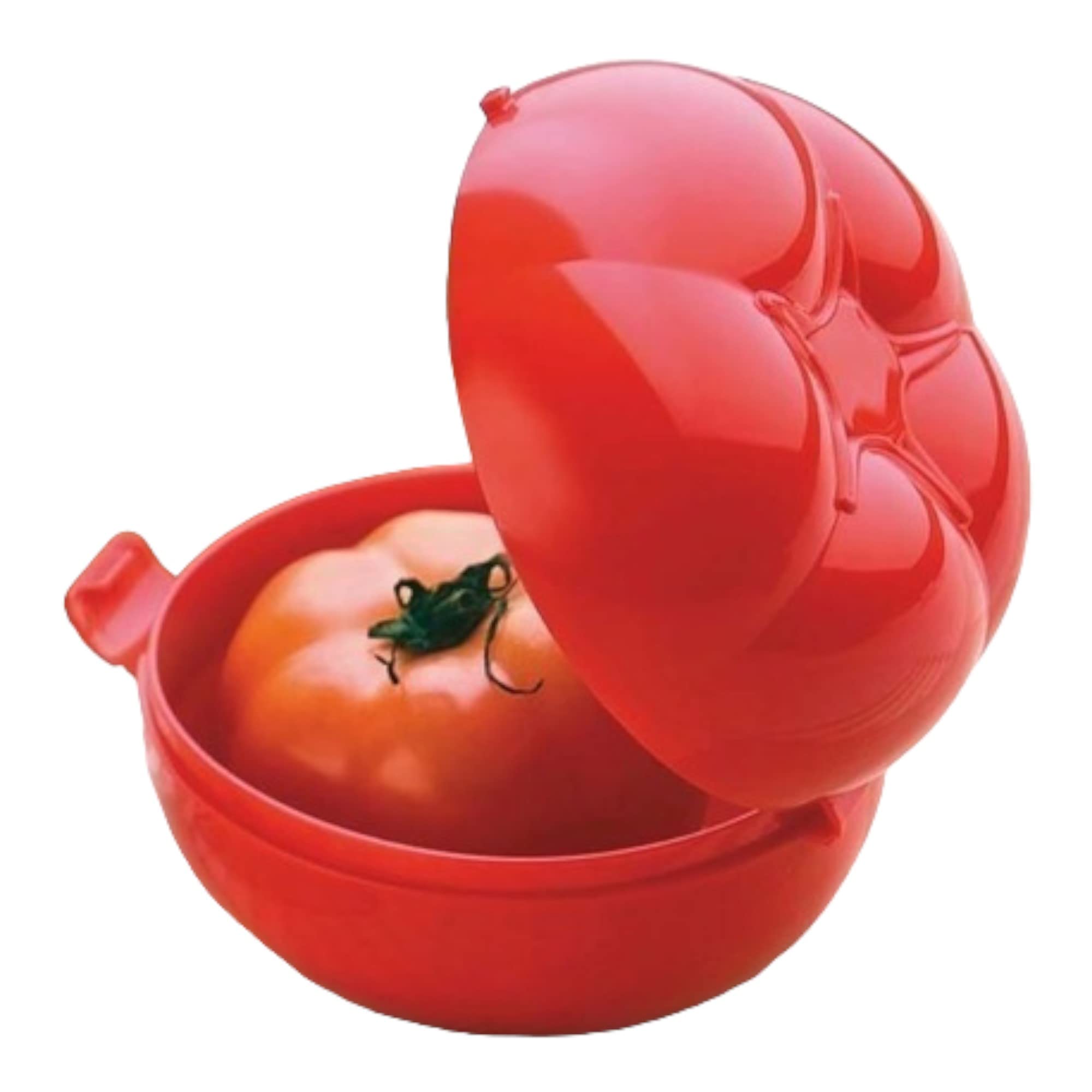 Red Tupperware Tomato Keeper - Airtight Food Storage Container for Fresh Tomatoes, Fruits & Vegetables | Perfect for Kitchen, Picnics & Meal Prep