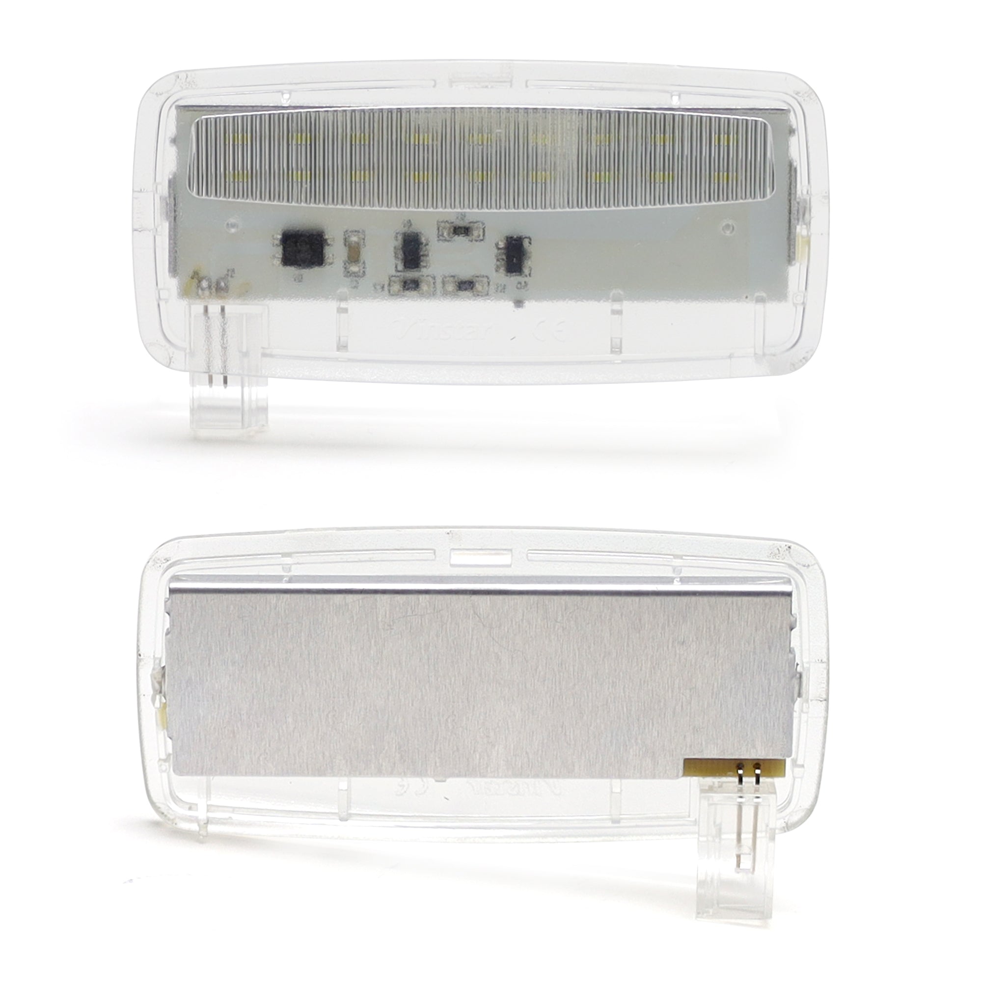 2 Pack White Full LED Sunvisor Vanity Mirror Lights for BMW E88 E93 F32 1 3 4 Series - Premium Interior Lighting Upgrade for Night Driving & Makeup Application