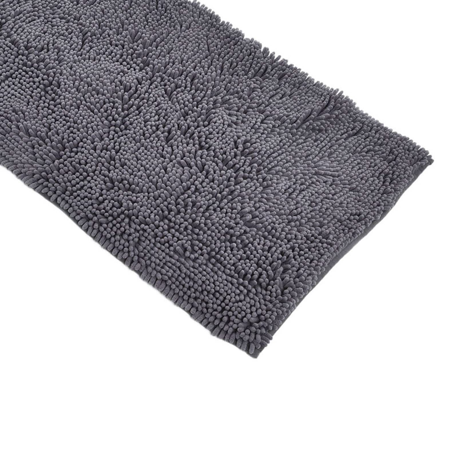 Shanrya Absorbent Bathroom Floor Mat - Soft Polyester Non-Slip Rug for Bath, Shower, Kitchen & Laundry Room - Quick-Dry Bath Mat for Home Safety and Comfort