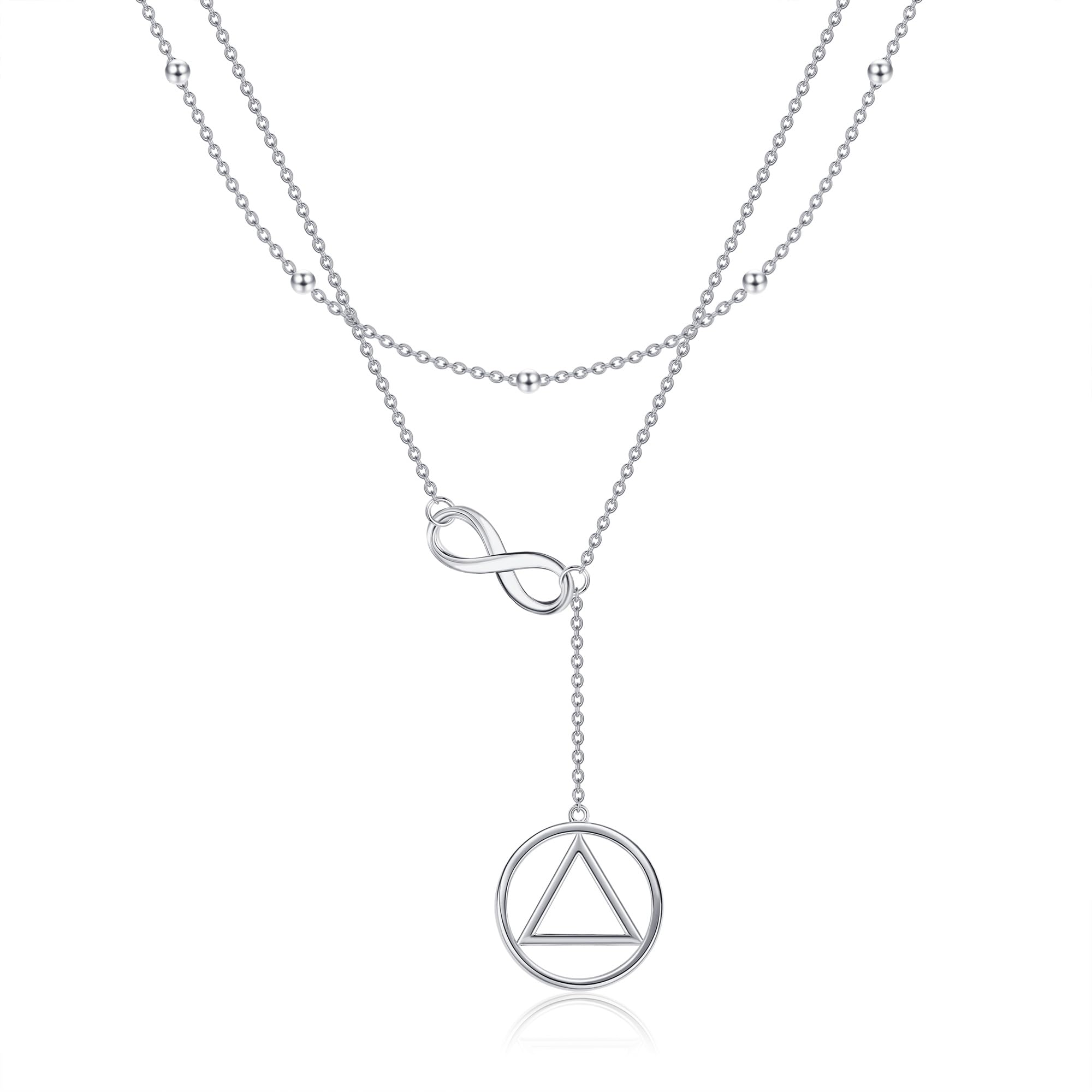 Tree of Life Lotus Daisy Layered Necklace - Sterling Silver Stacked Choker Jewelry for Women | Perfect Gift for Birthday, Anniversary & Everyday Wear
