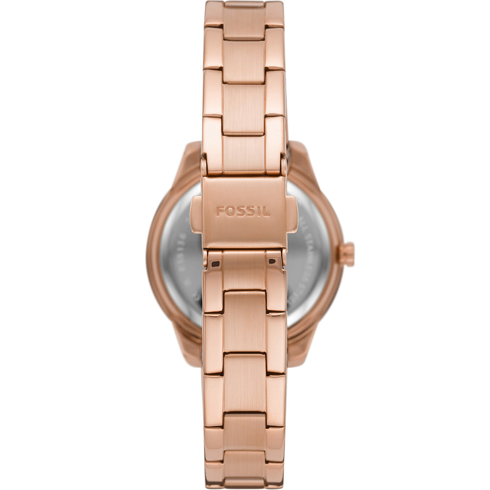 Fossil ES5136 Mini Stella Stone Set Rose Gold-Tone Watch for Women - Elegant & Stylish Accessory for Everyday Wear, Office & Special Occasions