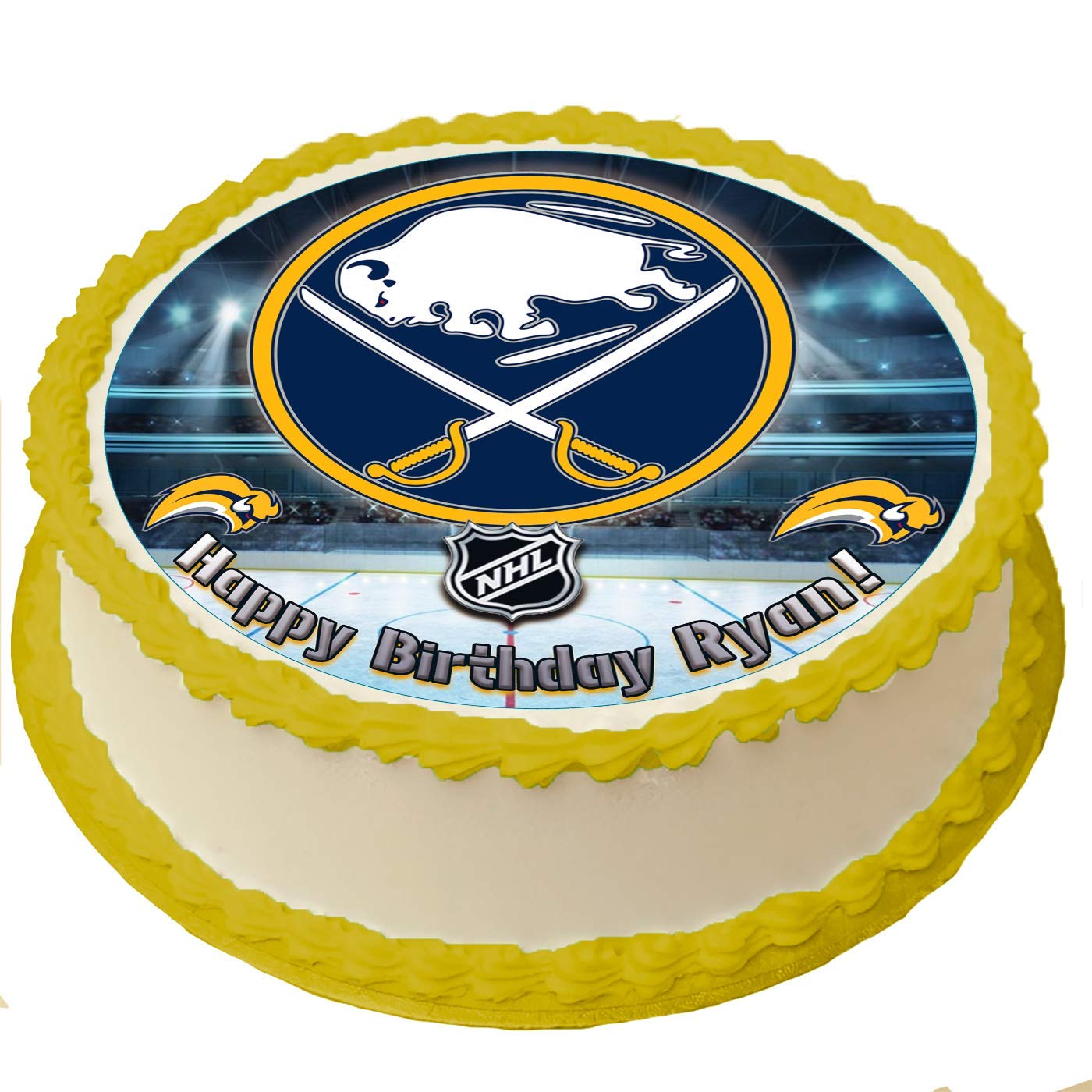 Personalized Cake Topper 8 Inch Round - Custom Birthday Cake Decorations for Weddings, Anniversaries & Special Celebrations