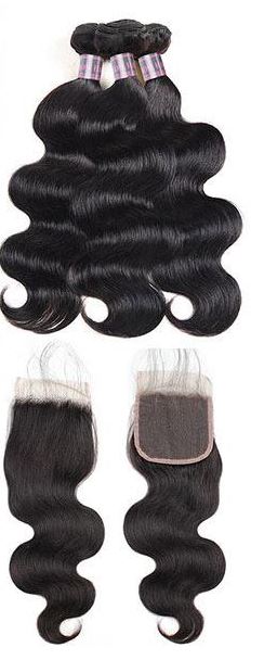 EVE HAIR TRU REMY 12A Brazilian Human Hair Bundles 4PCS - 100% Virgin Hair for Weave, Extensions & Wigs - Perfect for Salon, Party & Everyday Styling