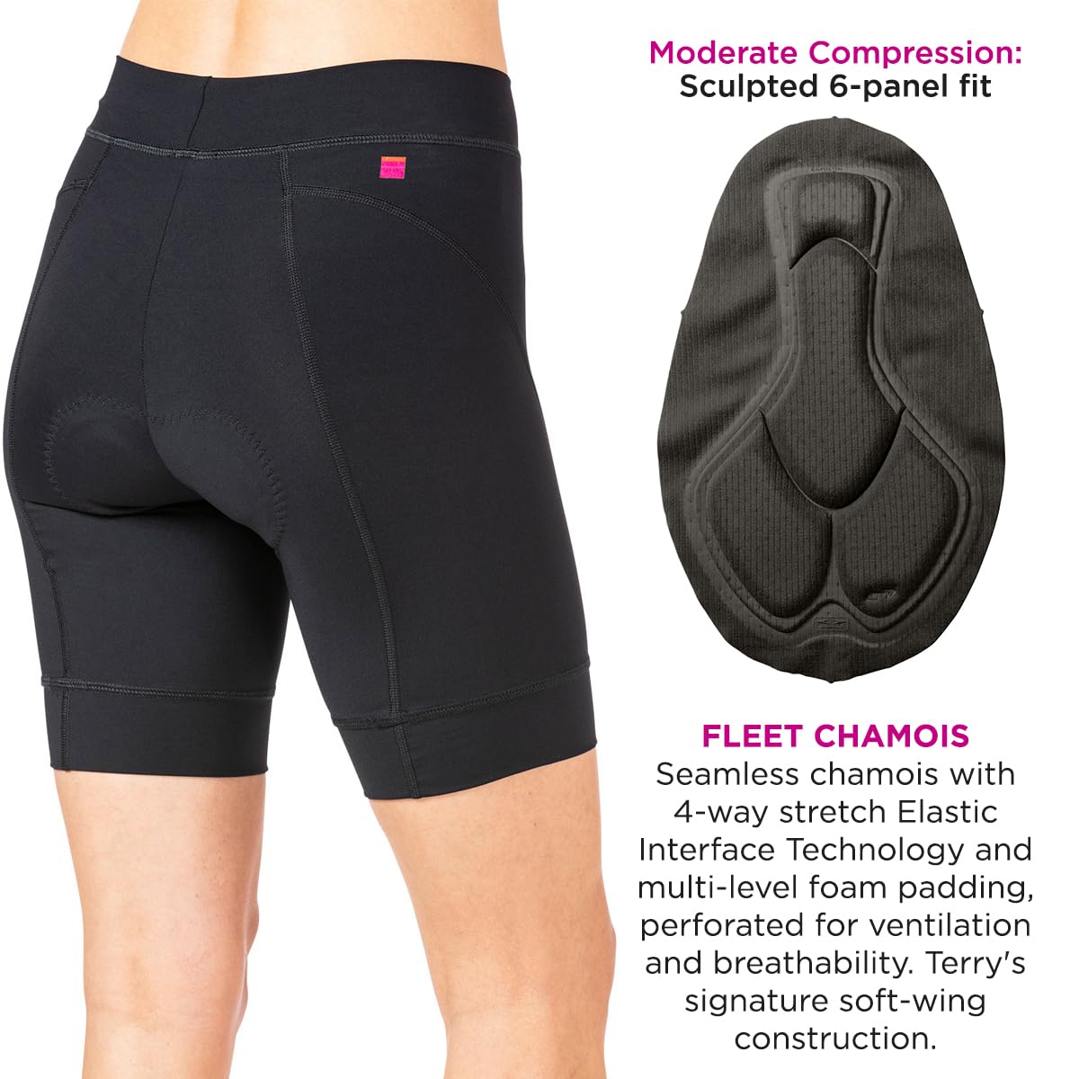 Women's Terry Bike Shorts with Padding - Breathable Cycling Shorts for Comfort & Performance | Perfect for Road Biking, Spinning & Indoor Cycling Workouts
