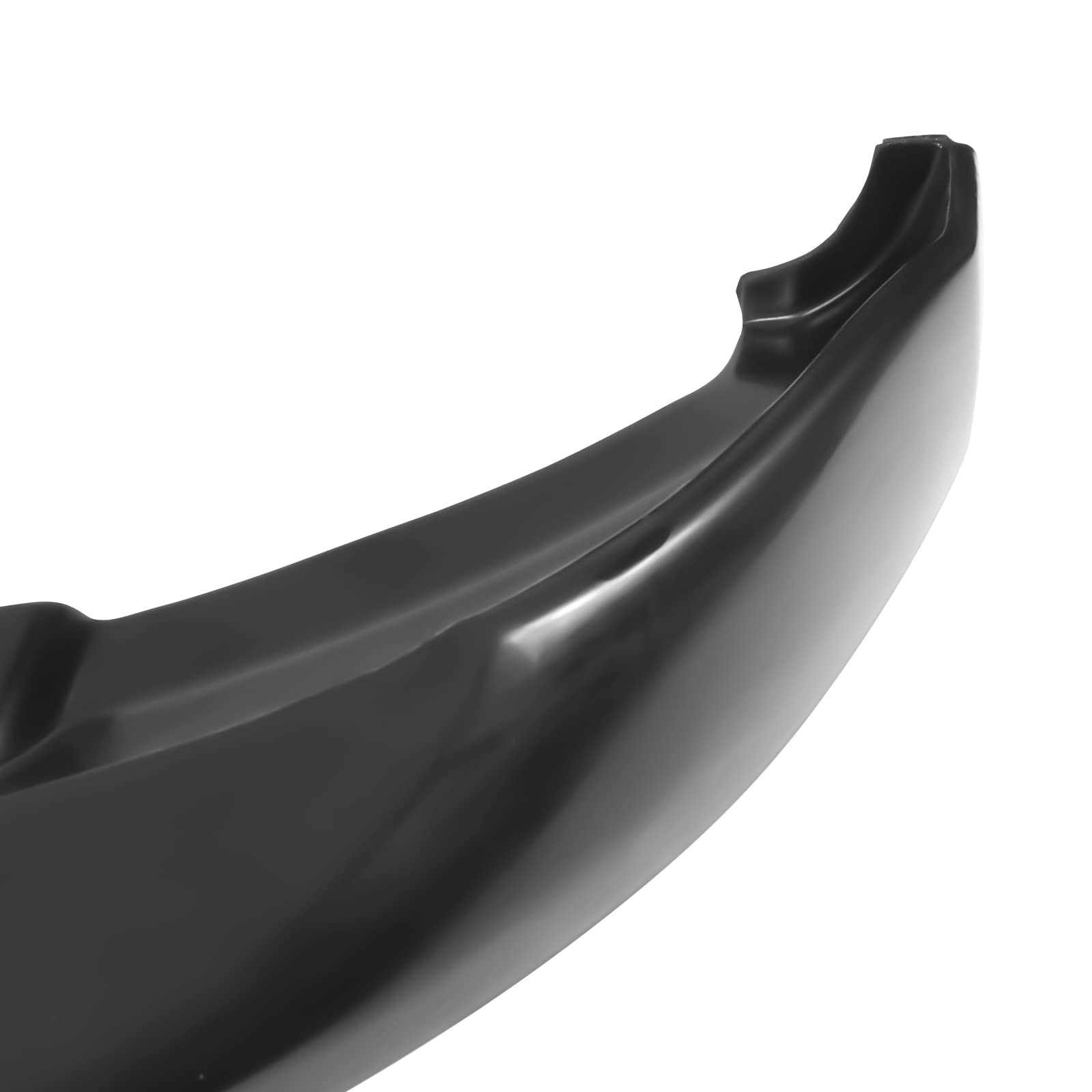 IKON MOTORSPORTS V2 Style Front Bumper Lip Splitter for 2006-2010 Dodge Charger - Unpainted Black PU Valance Chin Spoiler | Aggressive Styling Upgrade for Street & Track Performance