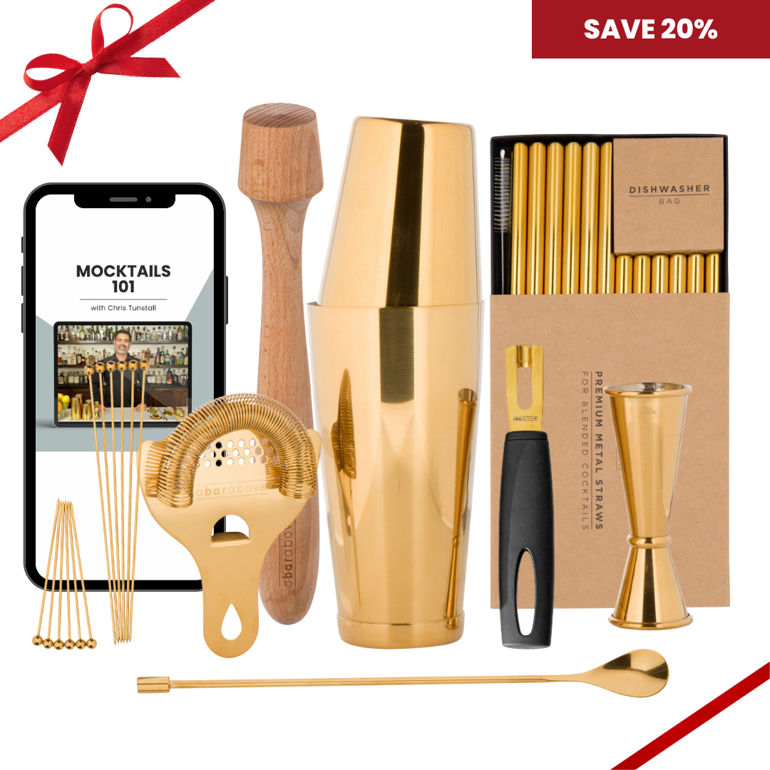 Premium Mocktail Lover's Bundle Kit - Non-Alcoholic Cocktail Mixing Set for Home Bar & Party Entertaining | Perfect for Hosting, Gifting & Sober Celebrations