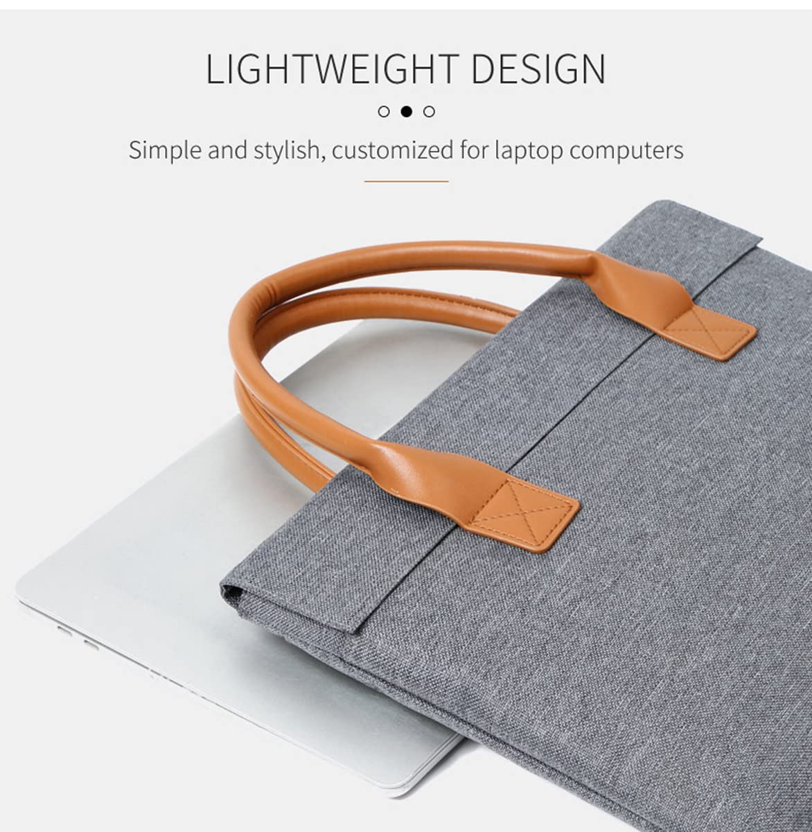Oxford Expandable Laptop Tote Bag - 15.6 Inch Computer Messenger Briefcase for Work, Travel & Business