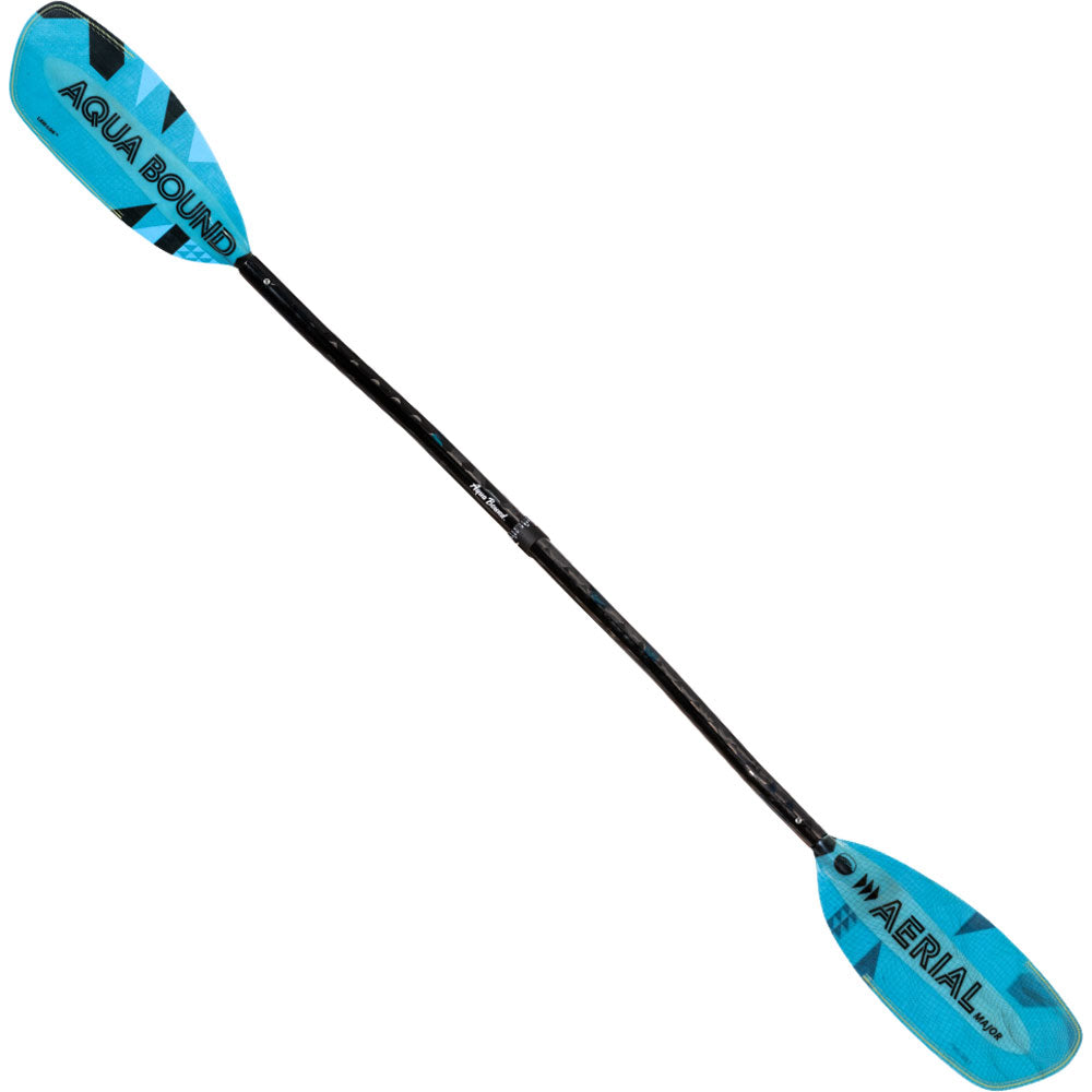 Aqua Bound Aerial Major Fiberglass Versa Lok Bent Shaft 4-Piece Kayak Paddle - Lightweight & Durable Kayaking Gear for Touring, Fishing & Recreational Paddling