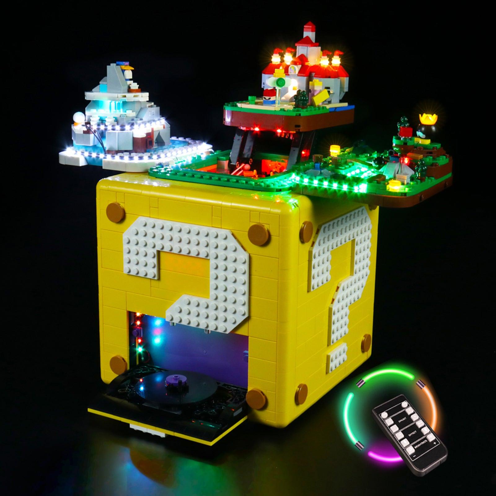 Best Light Kit for LEGO Ideas Super Mario Question Block 71395 - DIY Lighting Set for LEGO Builders & Collectors - Perfect for Home Display & Gaming Room Decor