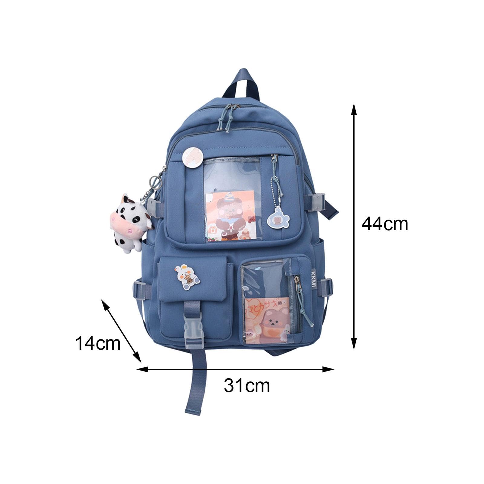 MYADDICTION Women's Backpack - Cute & Durable Knapsack for Travel, School, Work | Lightweight Book Bag for Women, Teens & Girls | Perfect for College, Commuting & Daily Use (Blue)