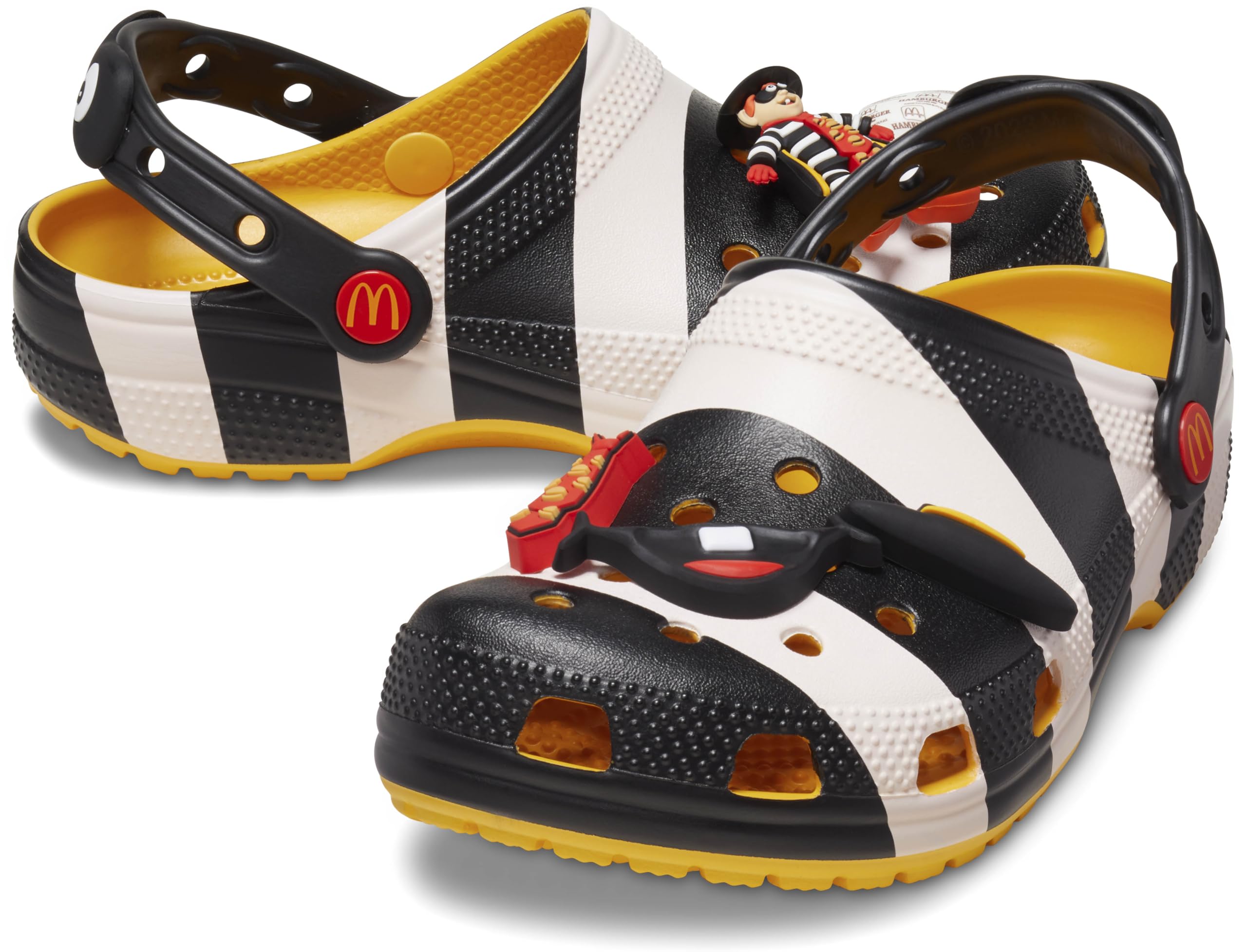 Crocs Unisex-Adult McDonald's X Classic Clog | Comfortable Slip-On Shoes for Men & Women | Perfect for Casual Wear, Fast Food Workers & Home Use