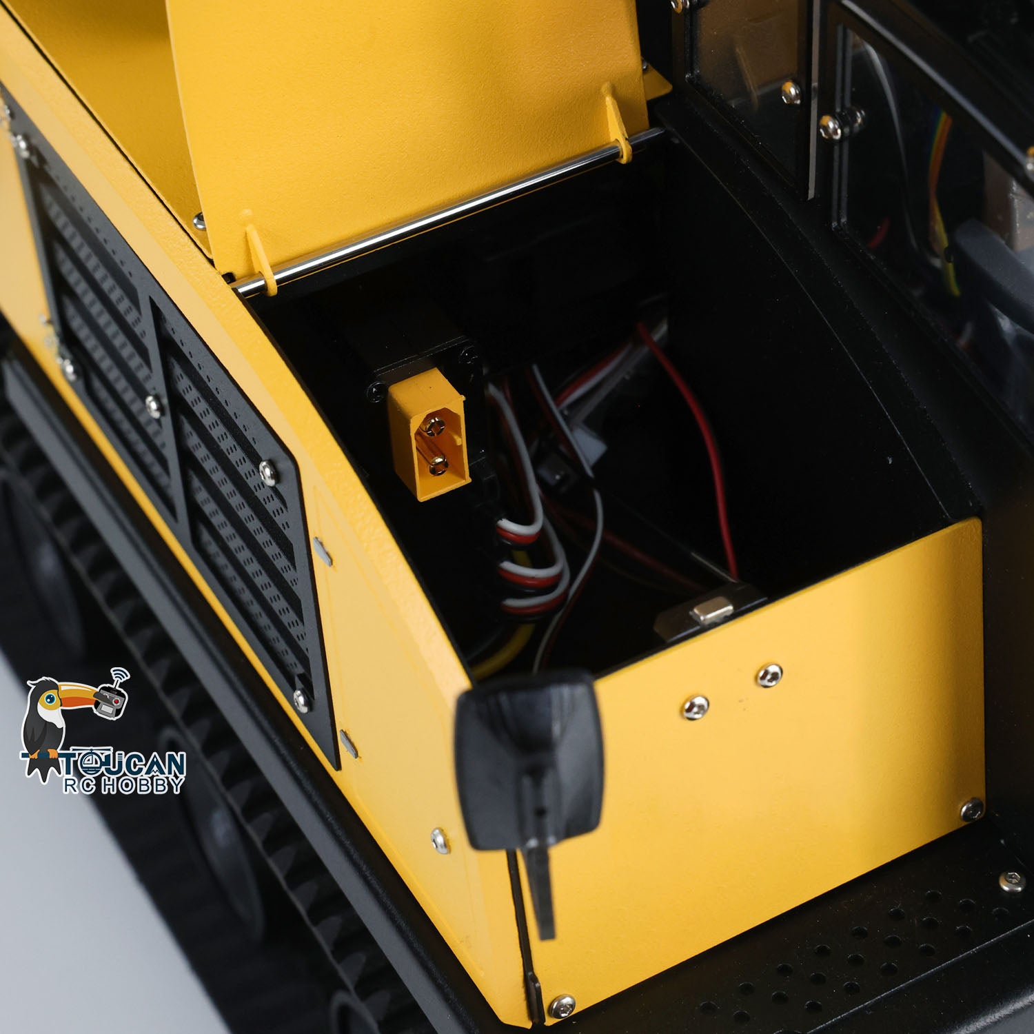 1/14 Scale Metal RC Hydraulic Crawler Dump Truck - T14R Radio Controlled Construction Vehicle with Tracked Tipper, RTR, Light & Sound Effects - Perfect for Construction Site Play, STEM Learning, and RC Hobby Enthusiasts