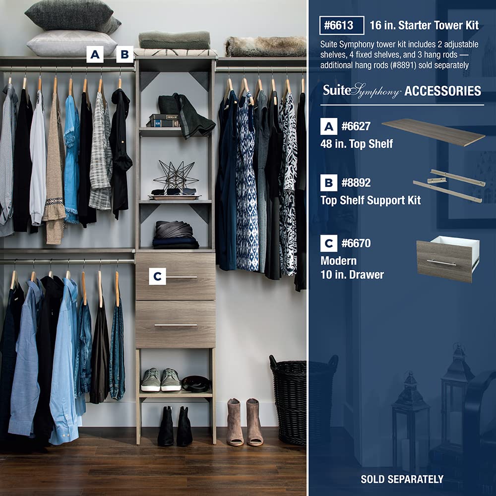 ClosetMaid SuiteSymphony Wood Closet Drawer - 16