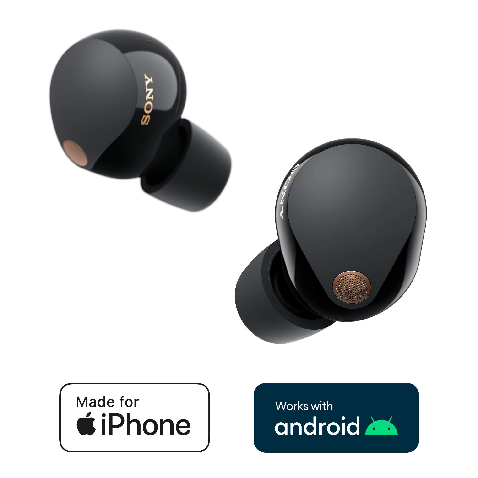 Sony WF-1000XM5 Wireless Noise Cancelling Earbuds with Alexa Built-in, Bluetooth 5.2, 24H Battery Life, Fast Charging, IPX4 Waterproof, Compatible with iPhone & Android - Black | Perfect for Travel, Workouts & Daily Commute