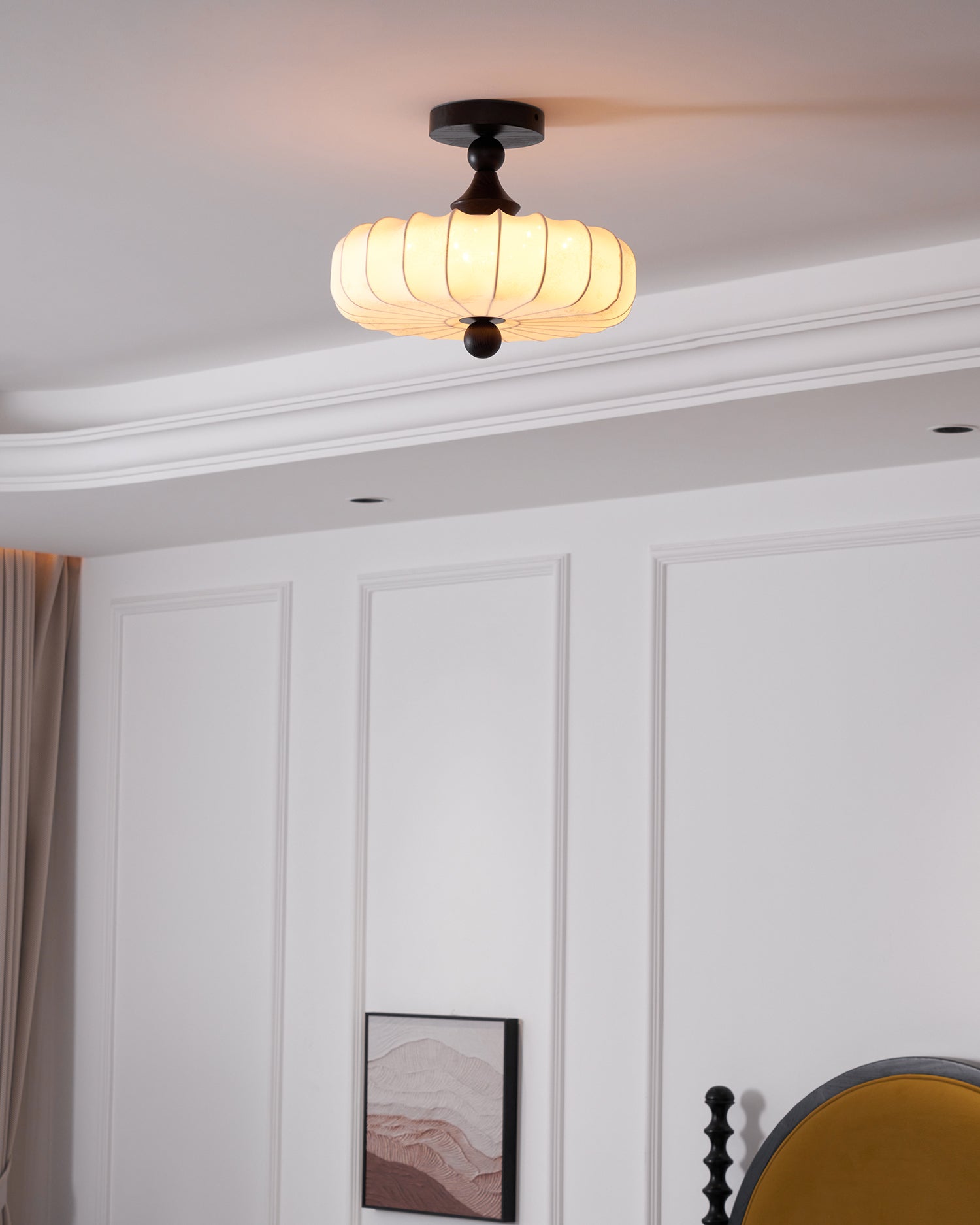Anela Modern Ceiling Light Fixture - Energy Efficient LED Flush Mount Lighting for Bedroom, Living Room, Kitchen & Hallway - Dimmable Bright White Light (3000K-6000K) - Easy Installation Home Decor