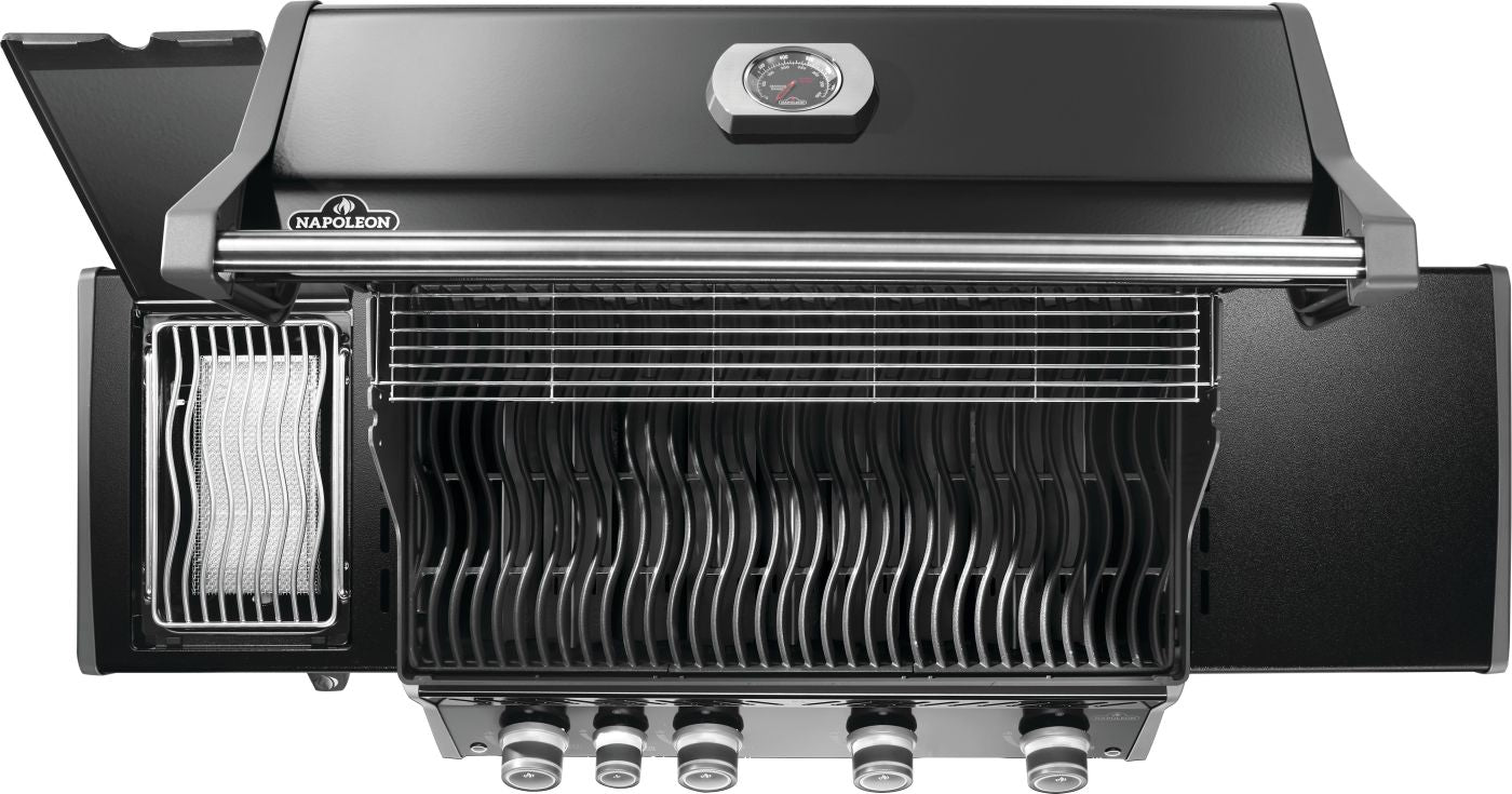 Napoleon Black Rogue PRO 525 SIB Portable Gas Grill - Outdoor BBQ, Camping & Tailgating - High-Performance Stainless Steel Grill for Backyard, Patio & Picnics