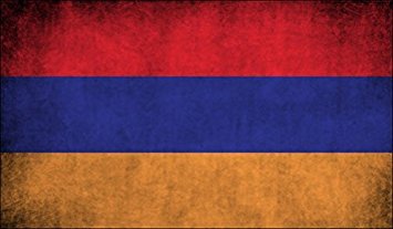 Vintage Armenia Flag Magnet - 3 x 5 Inch Decal with Armenian Tricolour National Design - Perfect for Fridge, Locker & Office Decor