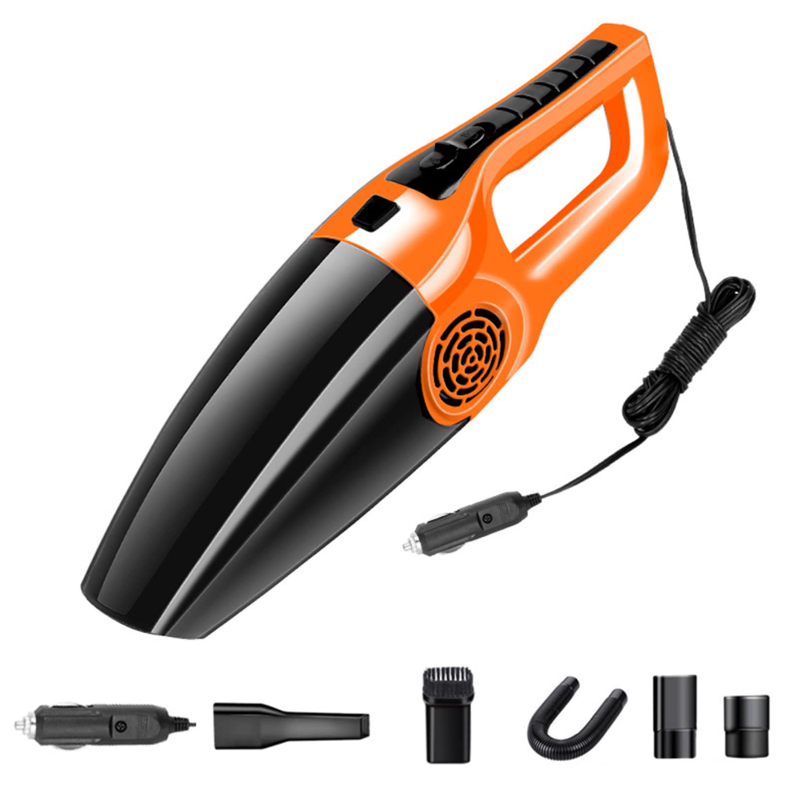 IKAXIYO 120W Portable Car Vacuum Cleaner - Handheld Wet/Dry Vacuum for Cars, Home & Office - Powerful Dirt Duster for Auto Detailing, Pet Hair Removal & Quick Cleanups