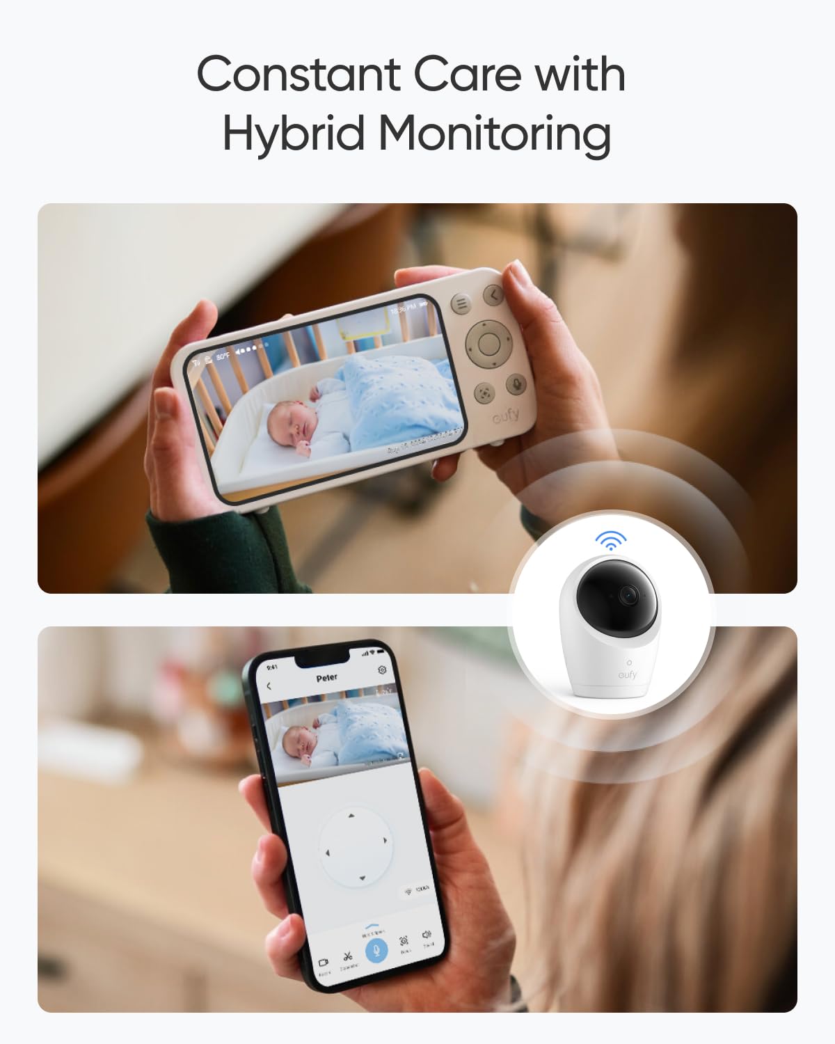eufy Security Baby Monitor E20 - 2K HD Camera with 5