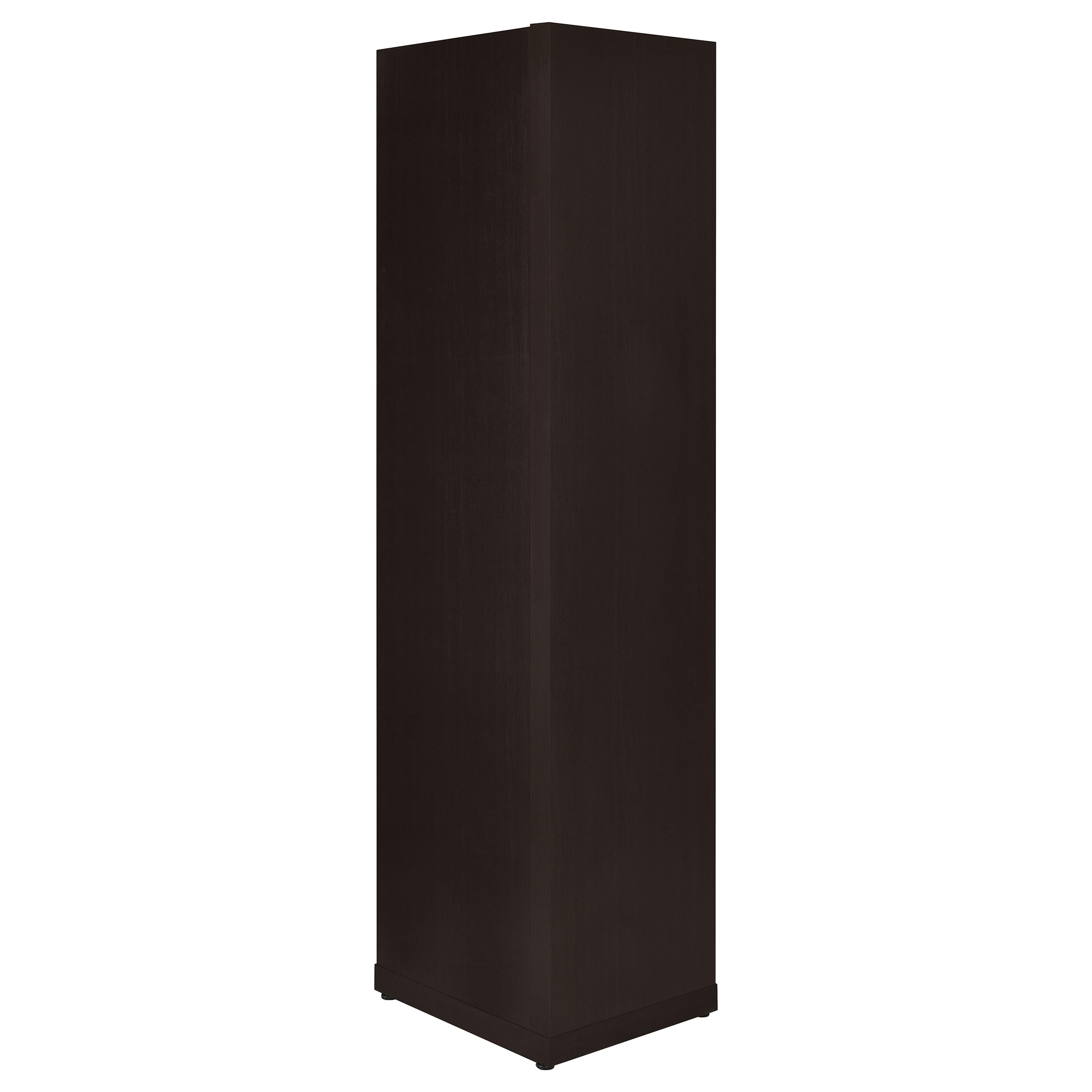 Coaster Furniture Corner Bookcase in Cappuccino Finish - 800270 - Perfect for Living Room, Office & Home Library Storage