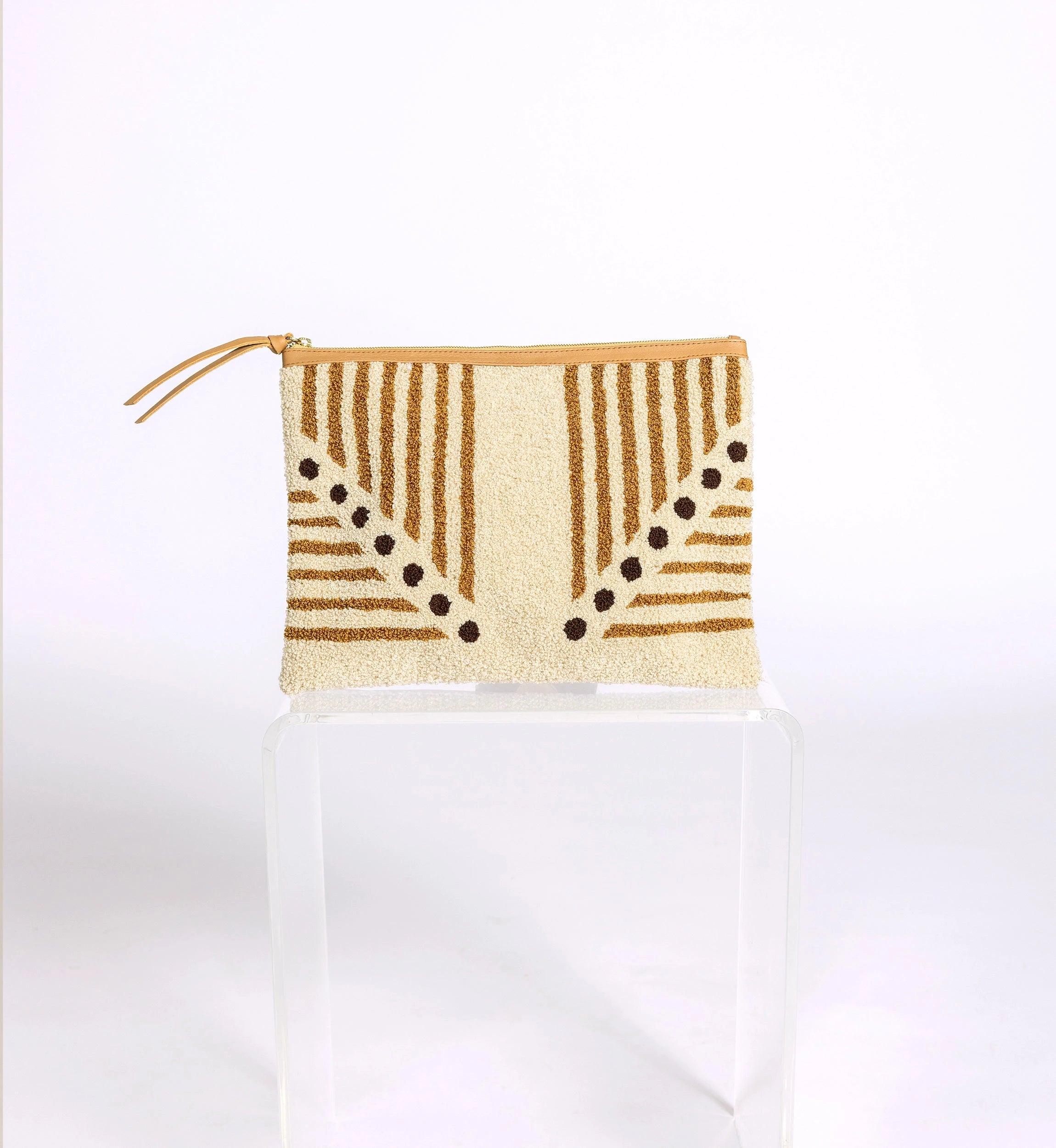 Lusso Stripe Clutch - Elegant Women's Wallet for Evening Parties, Weddings & Special Events | Fashionable Crossbody Handbag with Adjustable Strap | Perfect Gift for Her